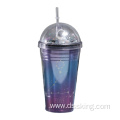 Double Constellation Creative Cup with straw